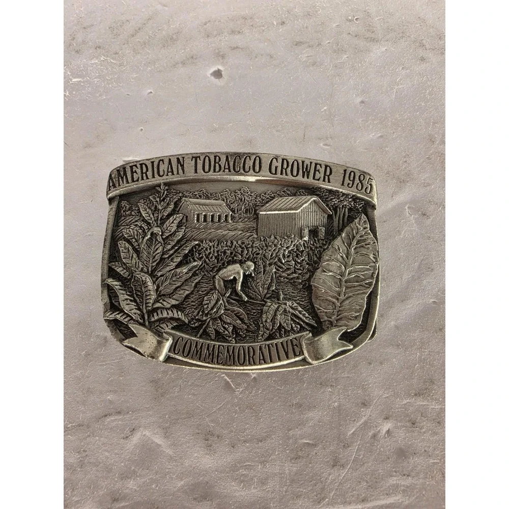 1985 American Tobacco Grower Belt Buckle #467/500 Limited Edition USA Vintage